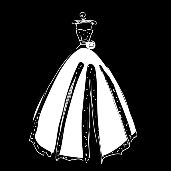 Conception de robe — Image vectorielle