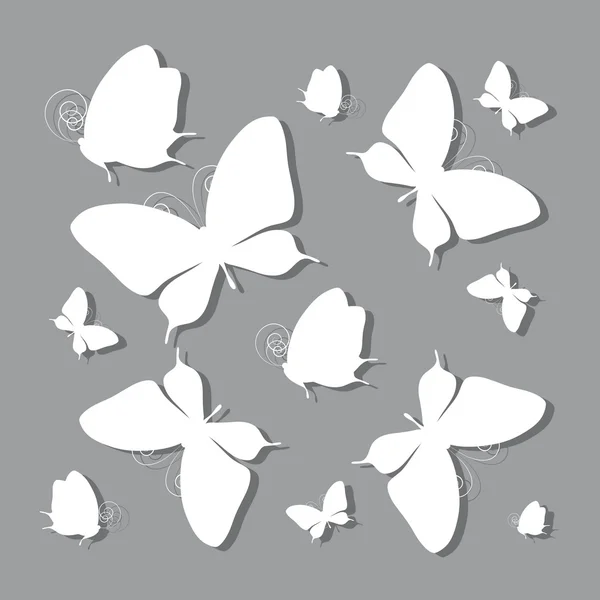 Diseño de mariposas — Vector de stock