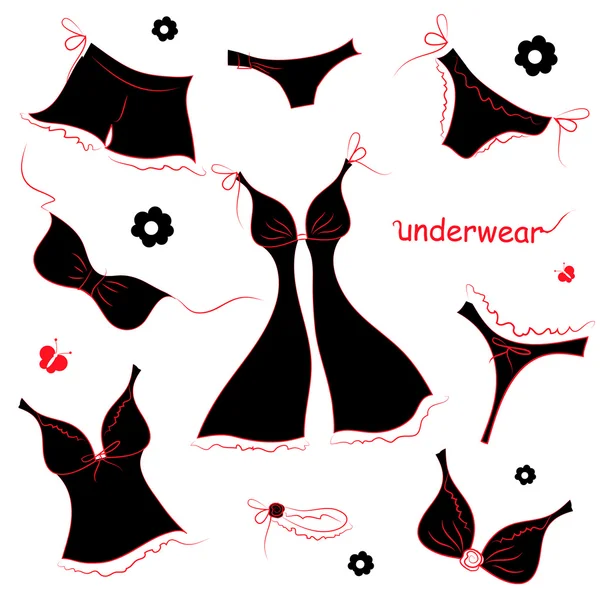 Conception de sous-vêtements — Image vectorielle