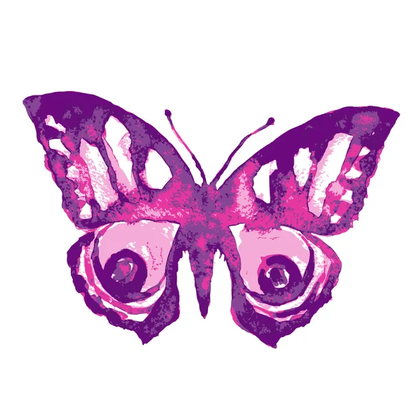 Mariposa acuarela — Vector de stock