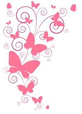 Kelebekler tasarım kartı