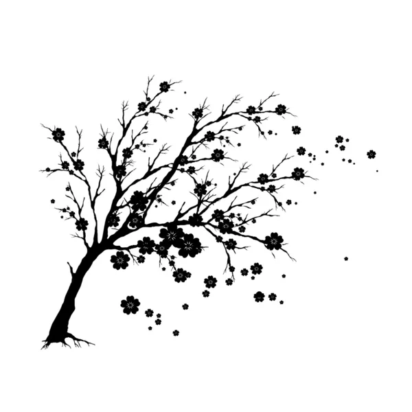 Kersenboom — Stockvector
