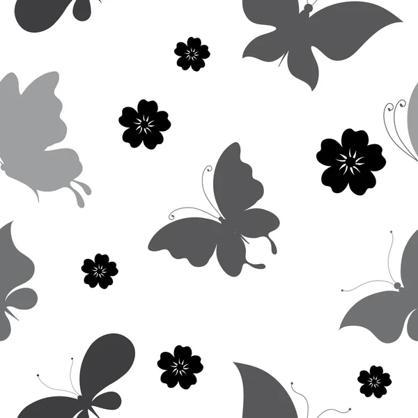 Butterflies pattern — Stock Vector