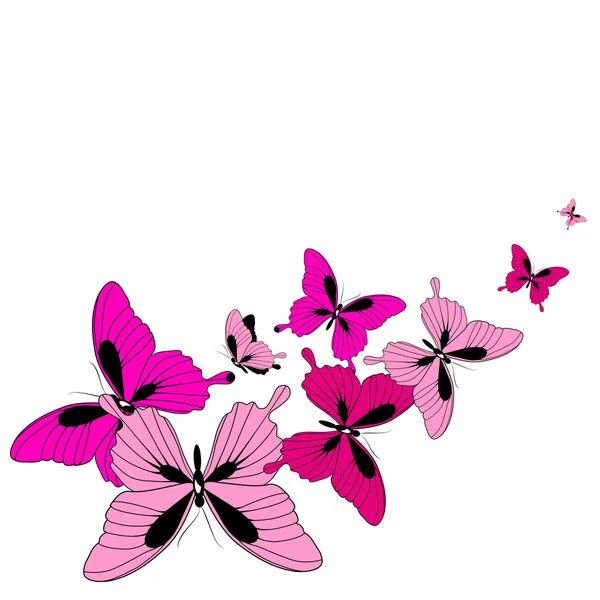 Conception papillons — Image vectorielle