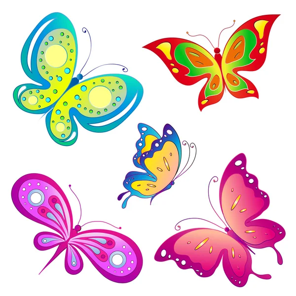 Disegno delle farfalle — Vettoriale Stock