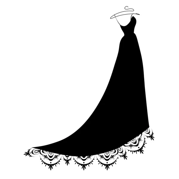 Diseño de vestido — Vector de stock