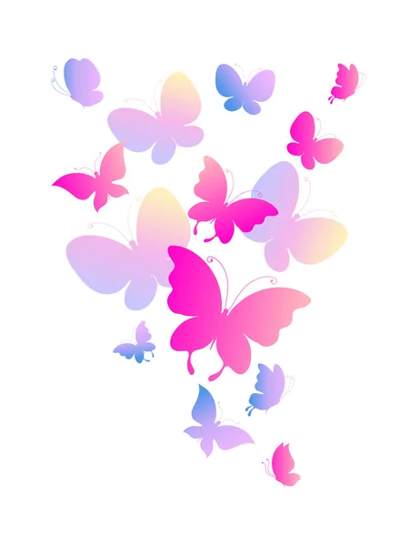 Diseño de mariposas — Vector de stock