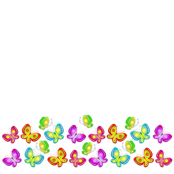 Papillon abstrait sur fond blanc — Image vectorielle