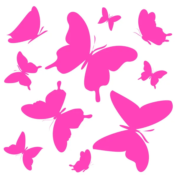Belle farfalle di design — Vettoriale Stock