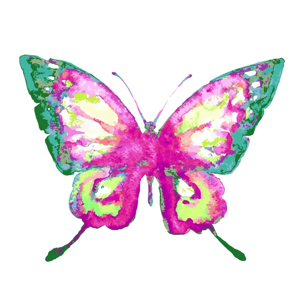 Fjäril, akvarell design — Stockfoto