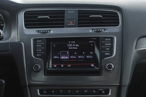 Dashboard Display Monitor Screen Car — Stock Photo, Image