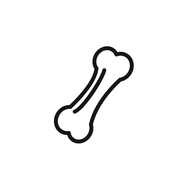 Kemik çizgisi simgesi izole edilmiş vektör çizimi. Clipart