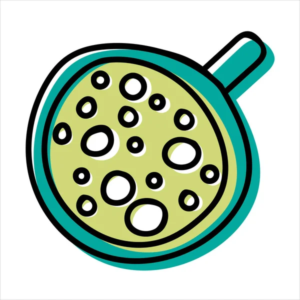 抹茶ラテ分離ベクトルイラストのカップ Dring Clipart — ストックベクタ