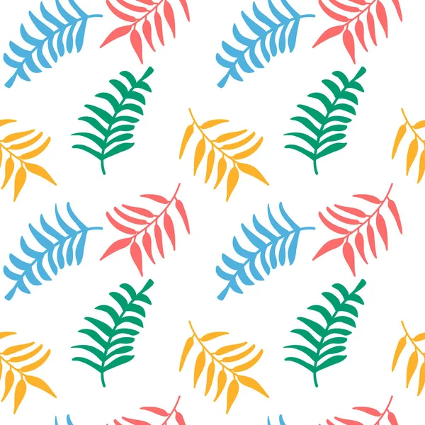 Renksiz yapraklar, izole edilmiş vektör çizimi. Bitki arkaplanı