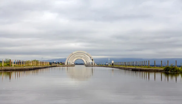 Falkirk Wheel, from the top, Scotland 1 — Stock Photo, Image