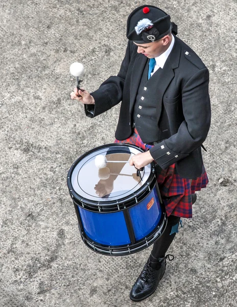 Baterista músico escocês1 — Fotografia de Stock