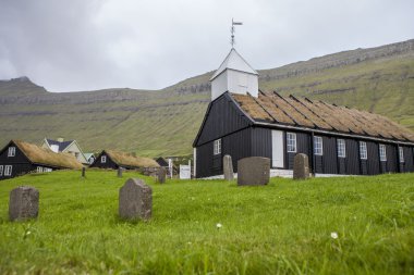 çim ev kilise faroe Adası, Kuzey atlantic2