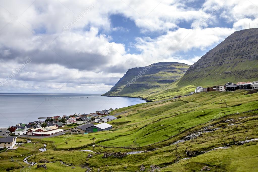 Part of the city of Klaksvik, Faroe Islands, North Atlantic4