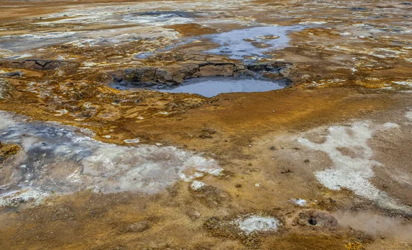 Krajobraz geotermalna na Islandii — Zdjęcie stockowe