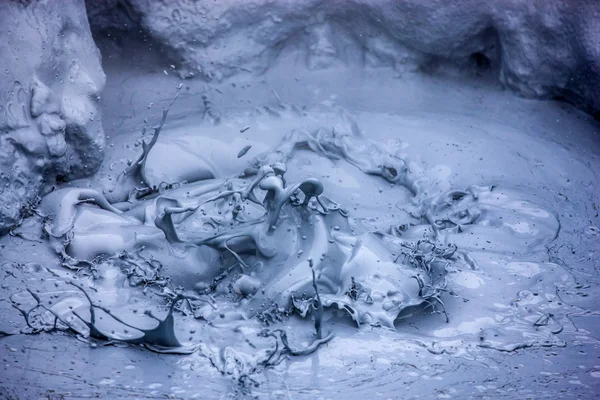 Hot boiling mud in Iceland — Stock Photo, Image