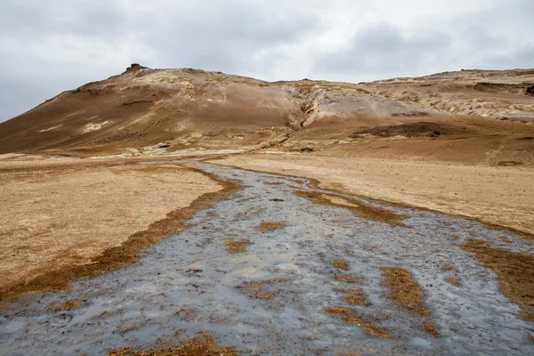 冰岛地热沙漠 图库图片