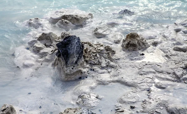 岩浆岩的蓝色礁湖 5 图库照片