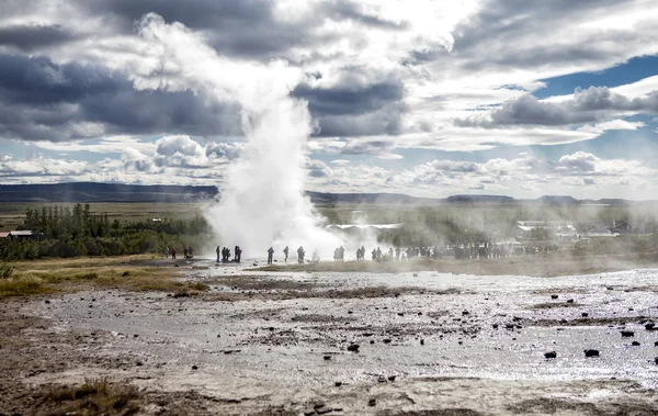 冰岛间歇泉 25 图库照片