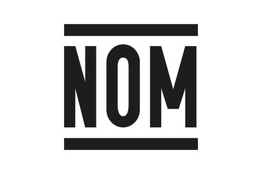 Güncellenmiş logo NOM kısaltması, Meksika Resmi Standartları Normas Oficiales Mexicanas, Meksika 'da sunulan süreçleri ve hizmetleri düzenleyen bir araç.