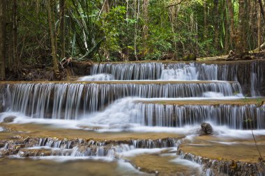 Huay mae kamin şelale ilindeki kanchanaburi, Tayland
