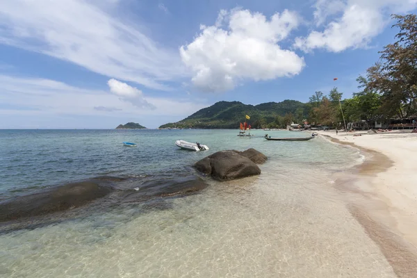 Trópusi, fehér homokos strand-koh tao-sziget, chumphon, Thaiföld — Stock Fotó