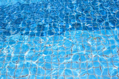 blauwe zwembad water textuur achtergrond