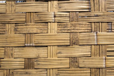 Eski ahşap duvar arka planda Vang Vieng, Laos