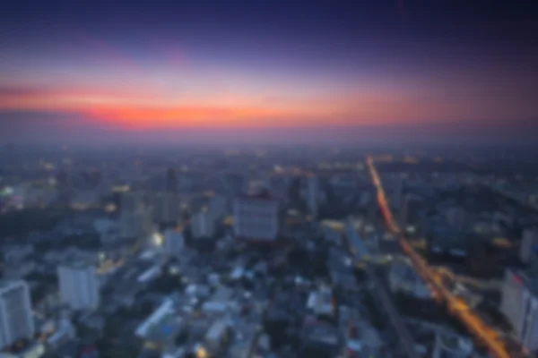 Bangkok High Angle View -blur photo background — Stock Photo, Image