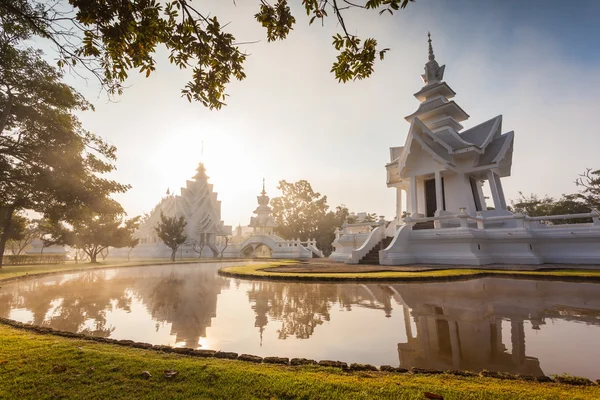 Rong khun Tempel, Provinz Chiang Rai, Nordthailand — Stockfoto