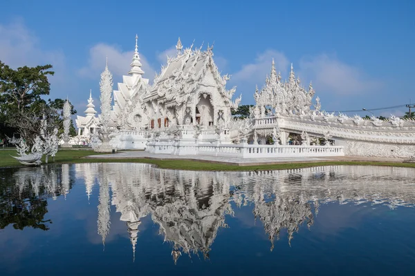 Rong khun Tempel, Provinz Chiang Rai, Nordthailand — Stockfoto