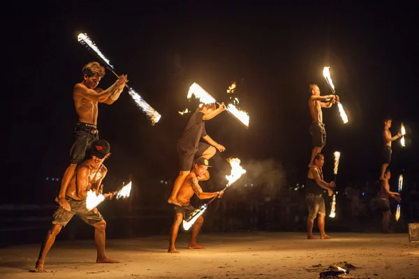 Feuerwerker-Show — Stockfoto