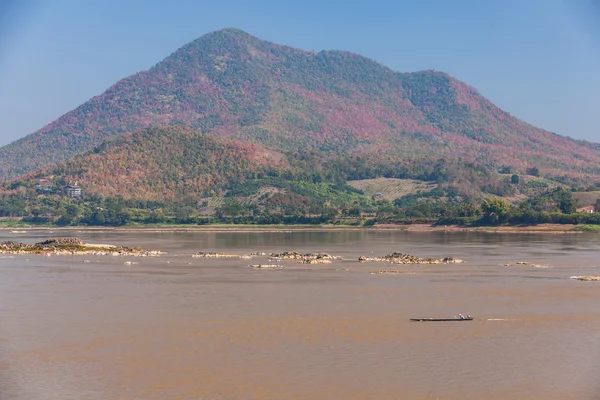 Veduta di Kaeng Kud Ku. Fiume Khong . — Foto Stock