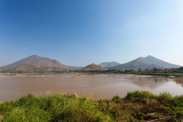 View of Kaeng Kud Ku. Khong river. — Stock Photo, Image
