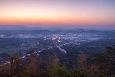 Loei şehir üzerinde Phu Boa teklif bakış açısı akşam yapıldı..
