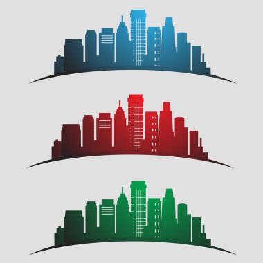 Ciity silueti. Vektör siluet