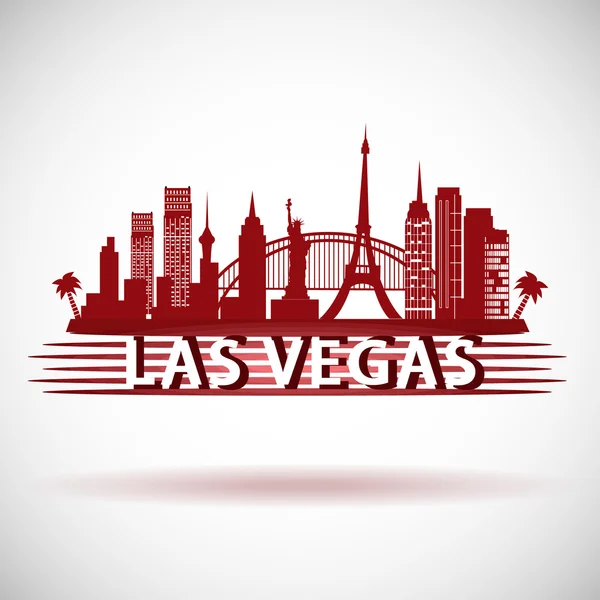 Skyline Las Vegas — Stockvector