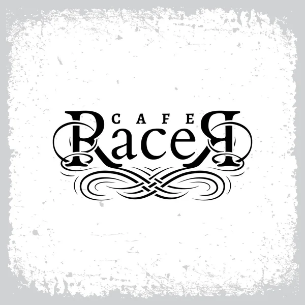 Cafe racer label — Stock Vector