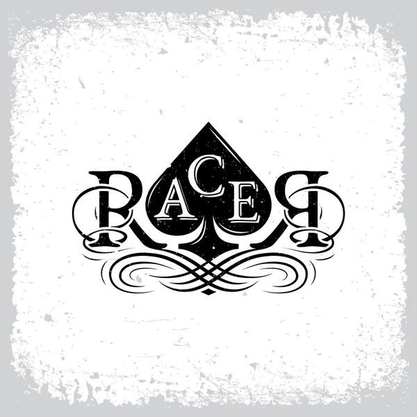 Racer label template Royalty Free Stock Vectors