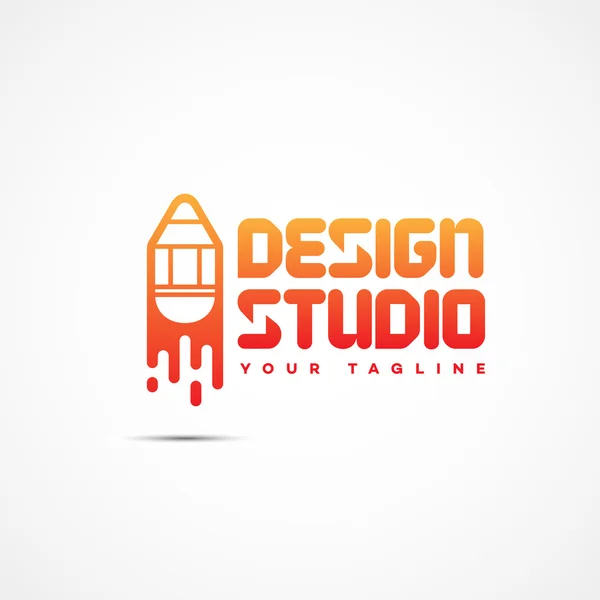 Design studio logo — Stock Vector