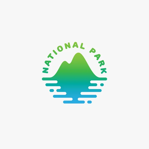 Logo del parco nazionale — Vettoriale Stock