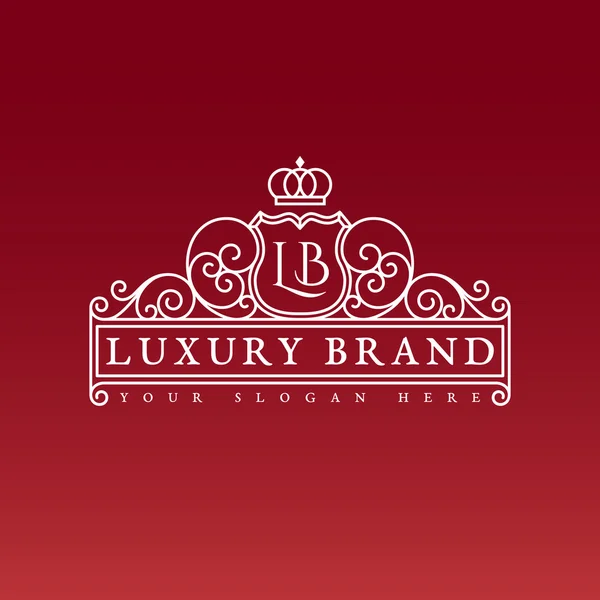 Luxus márka címke — Stock Vector
