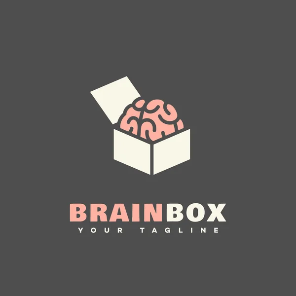 Mózg pole logo — Wektor stockowy