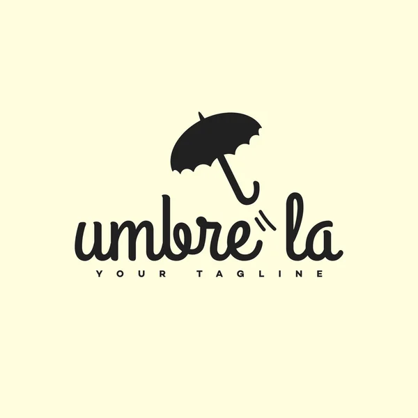 Szablon logo parasol — Wektor stockowy