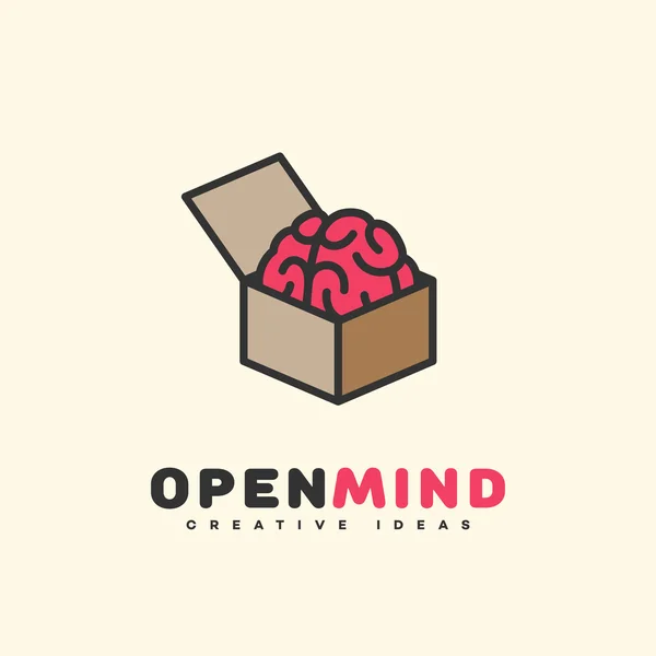 Otwarty umysł logo — Wektor stockowy