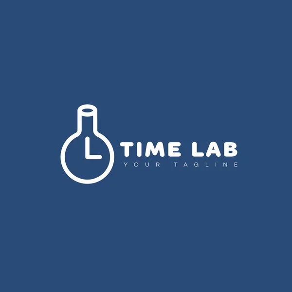 时间实验室标志 — 图库矢量图片